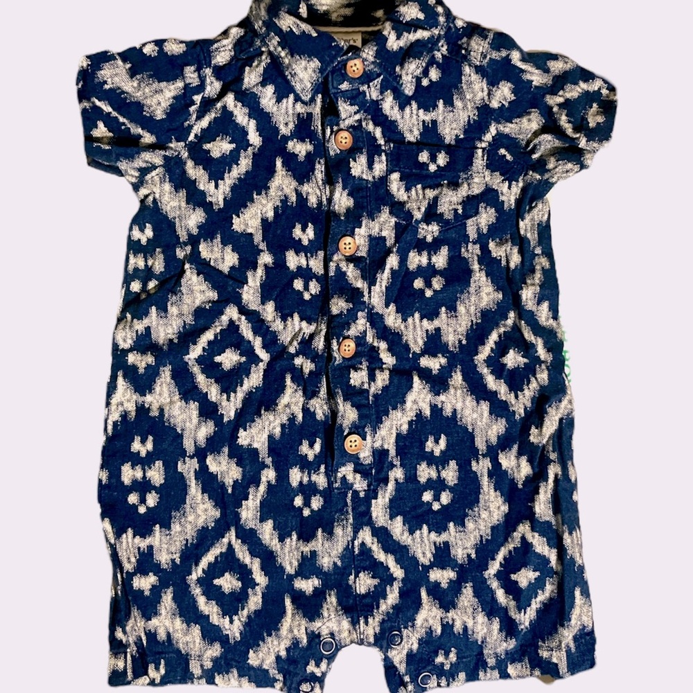 Boys Button Down Linen Summer Jumper